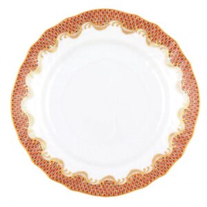 FISH SCALE BREAD AND BUTTER PLATE RUST