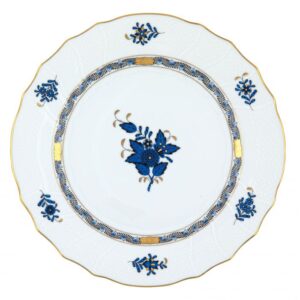 CHINESE BOUQUET DINNER PLATE BLACK SAPPHIRE