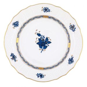 CHINESE BOUQUET SERVICE PLATE BLACK SAPPHIRE