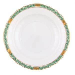 CHINESE BOUQUET GARLAND SALAD PLATE GREEN