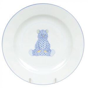 BEAR PLATE BLUE