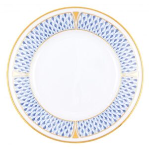 ART DECO BREAD AND BUTTER PLATE BLUE