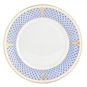 ART DECO SALAD PLATE BLUE