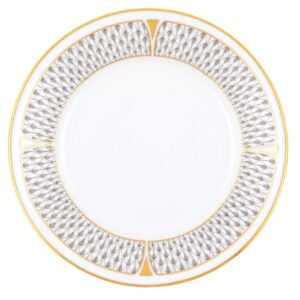 ART DECO BREAD AND BUTTER PLATE GRAY