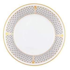ART DECO SALAD PLATE GRAY