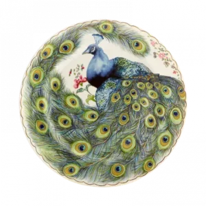Mottahedeh Peacock Dessert Plate
