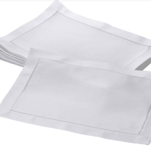 White Hemstitch Placemat