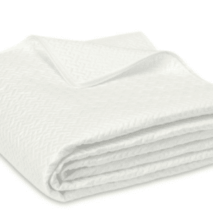 Matouk Basketweave Quilt King White