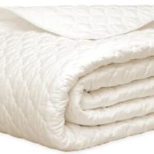 Matouk Ava Quilted King Coverlet Ivory