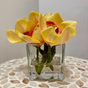 Orchid Bud Vase Yellow