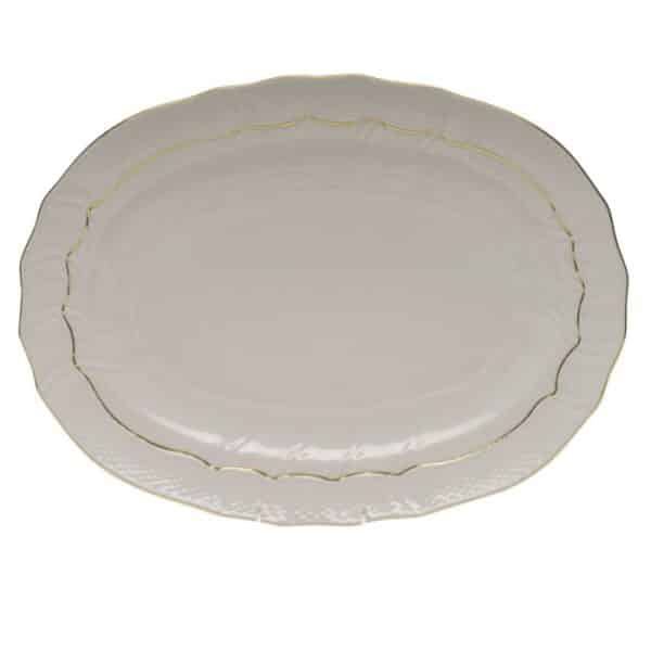 Herend Golden Edge 15" Oval Platter