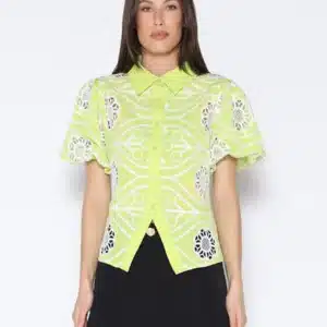 Garcia Green Lace Blouse