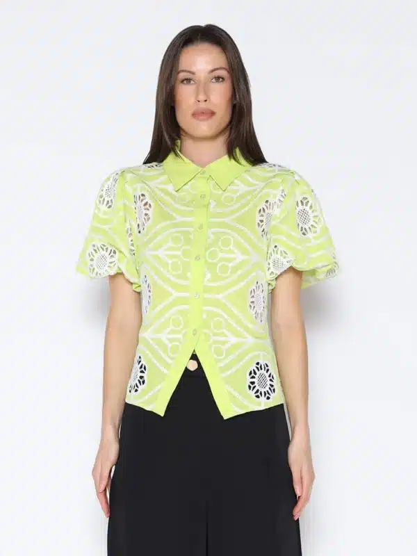 Garcia Green Lace Blouse