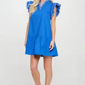 Meet Me In Santorini Oasis Dress Azure