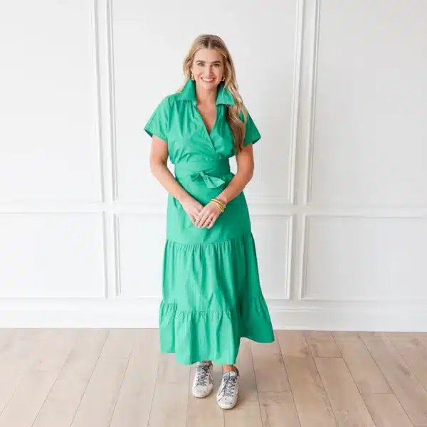 Caryn Lawn Gayle Dress Green