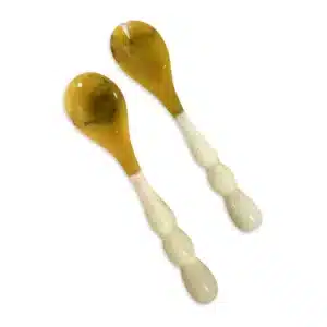 Beatriz Ball Resin Rio Bubble Salad Servers White