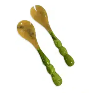 Beatriz Ball Resin Rio Bubble Salad Servers Green