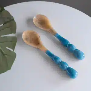 Beatriz Ball Resin Rio Bubble Salad Servers Blue
