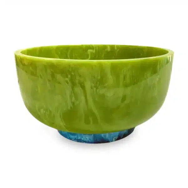 Beatriz Ball Resin Rio Large Bowl Green with Blue Base