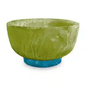 Beatriz Ball Resin Rio Small Bowl Green with Blue Base