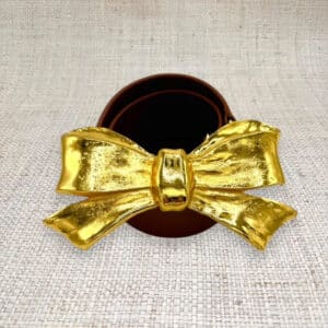 Bow Belt Buckle Gold