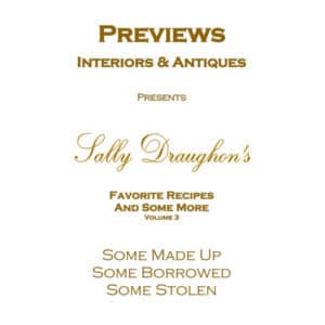 Sally Draughon's Favorite Recipes & Some More Vol 3.