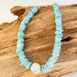 Sariah Necklace -Aqua