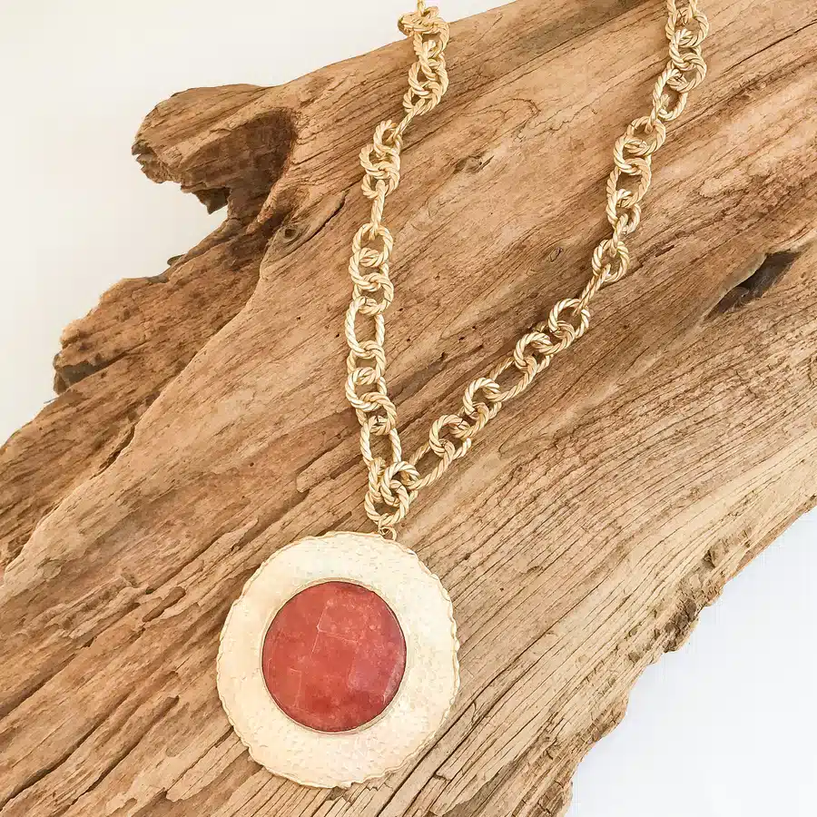 Suzanne Necklace -Burnt Orange
