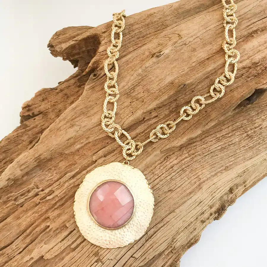 Suzanne Necklace -Light Pink